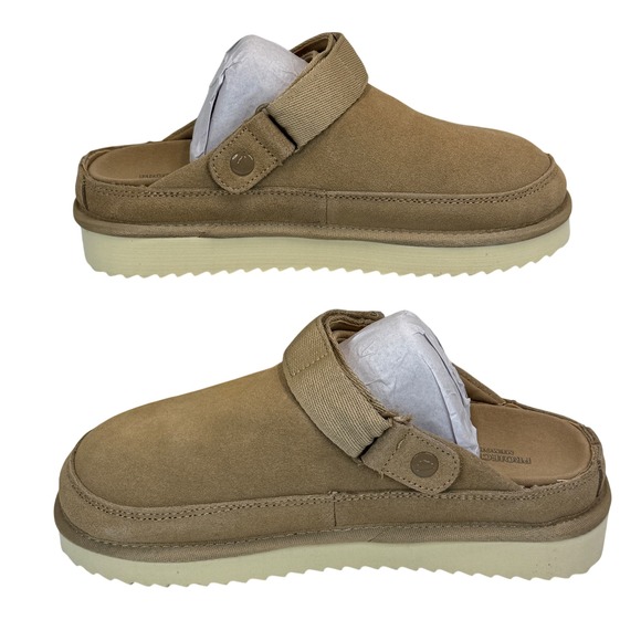 Goldstar Project Cloud Tan Suede Clog Mules Slip-On Comfort Clogs Women's 6.5 - Picture 2 of 9